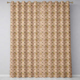 Elegant Floral Vintage Pattern in Soft Neutral Tones Seamless Pattern  Readymade Eyelet Ring Top Thermal 100% Blackout Curtains
