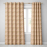 Elegant Floral Vintage Pattern in Soft Neutral Tones Seamless Pattern  Readymade Eyelet Ring Top Thermal 100% Blackout Curtains