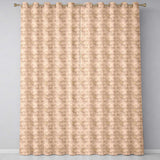 Elegant Vintage Floral Scroll Pattern on Soft Beige Background Seamless Pattern  Readymade Eyelet Ring Top Thermal 100% Blackout Curtains