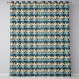 Penguin Birds in Winter Landscape Seamless Pattern Cute Nature Textile  Readymade Eyelet Ring Top Thermal 100% Blackout Curtains