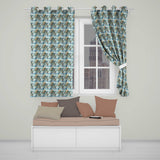 Penguin Birds by Water Grassland Seamless Pattern Artistic Nature  Readymade Eyelet Ring Top Thermal 100% Blackout Curtains