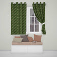 Vintage Pine Tree Forest Repeat Seamless Pattern Classic Woodland  Readymade Eyelet Ring Top Thermal 100% Blackout Curtains