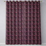 Ornate Folk Art Birds Floral Seamless Pattern Decorative Nature  Readymade Eyelet Ring Top Thermal 100% Blackout Curtains
