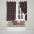 Colorful Birds and Wildflowers Seamless Pattern Dark Meadow  Readymade Eyelet Ring Top Thermal 100% Blackout Curtains