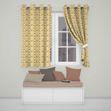 Neutral Tone Pumpkins Mix Seamless Pattern Soft Vintage Background  Readymade Eyelet Ring Top Thermal 100% Blackout Curtains