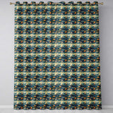 Colorful Ocean Waves Sailboats Scenic Seamless Pattern Dramatic Sea  Readymade Eyelet Ring Top Thermal 100% Blackout Curtains