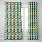 Charming Sailboats Floral Sea Seamless Pattern Whimsical Coastal Design  Readymade Eyelet Ring Top Thermal 100% Blackout Curtains