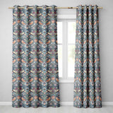 Vintage Floral Birds Strawberry Seamless Pattern Classic Garden Design  Readymade Eyelet Ring Top Thermal 100% Blackout Curtains