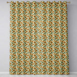Classic Sunflower Floral Seamless Pattern Natural Botanical Garden Design  Readymade Eyelet Ring Top Thermal 100% Blackout Curtains