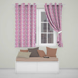 Soft Watercolor Vertical Stripes in Pink Purple Seamless  Readymade Eyelet Ring Top Thermal 100% Blackout Curtains