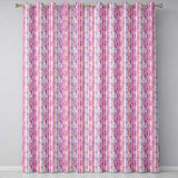 Soft Watercolor Vertical Stripes in Pink Purple Seamless  Readymade Eyelet Ring Top Thermal 100% Blackout Curtains