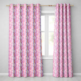Soft Watercolor Vertical Stripes in Pink Purple Seamless  Readymade Eyelet Ring Top Thermal 100% Blackout Curtains