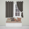 Vintage Crowd Illustration People Pattern in Warm Tones Seamless  Readymade Eyelet Ring Top Thermal 100% Blackout Curtains