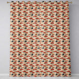 Festive Vintage Cars Holiday Pattern Seamless  Readymade Eyelet Ring Top Thermal 100% Blackout Curtains