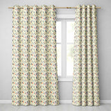 Retro Party People Music Fashion Pattern Seamless  Readymade Eyelet Ring Top Thermal 100% Blackout Curtains