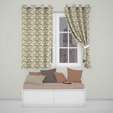 Vintage Desert Scene Couples and Landmarks Pattern Seamless  Readymade Eyelet Ring Top Thermal 100% Blackout Curtains