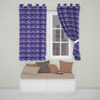 Deep Purple Cosmic Clouds Night Sky Seamless Pattern  Readymade Eyelet Ring Top Thermal 100% Blackout Curtains
