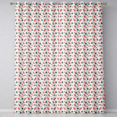 Playful Watermelon Fruit Summer Seamless Pattern  Readymade Eyelet Ring Top Thermal 100% Blackout Curtains