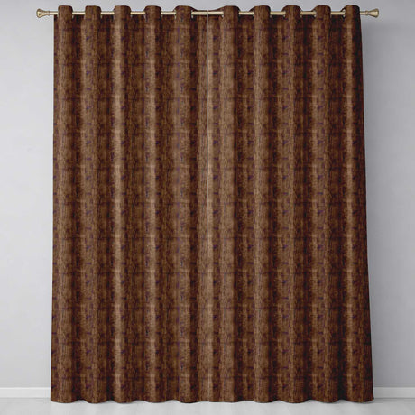 Dark Rustic Wooden Plank Texture Seamless Pattern  Readymade Eyelet Ring Top Thermal 100% Blackout Curtains