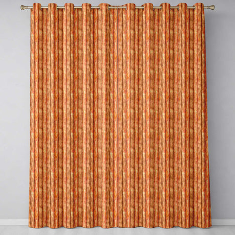 Warm Brown Wood Plank Vertical Texture Seamless Pattern  Readymade Eyelet Ring Top Thermal 100% Blackout Curtains