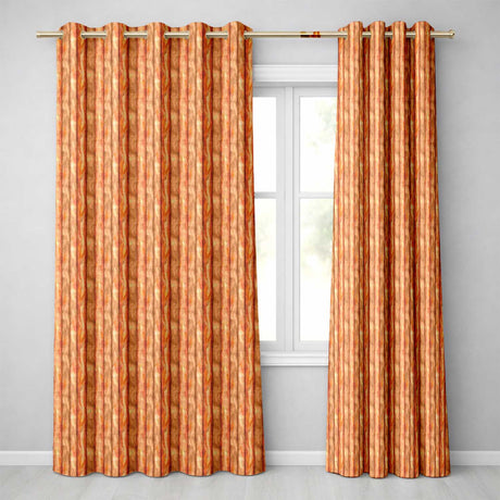 Warm Brown Wood Plank Vertical Texture Seamless Pattern  Readymade Eyelet Ring Top Thermal 100% Blackout Curtains