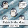 Cute Winter Penguin Cartoon Animal Pattern Perfect Gift for Her  Digital Print Material by the Metre UK Sewing Quilting Textile