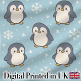 Cute Winter Penguin Cartoon Animal Pattern Perfect Gift for Her  Digital Print Material by the Metre UK Sewing Quilting Textile