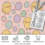 Cute Easter Chick Eggs Cartoon Animal Pattern Stylish Everyday   Digital Print Material by the Metre UK Sewing Quilting Textile