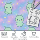 Cute Alien Space Cartoon Animal Pattern Cute Unique Gift Lovely  Digital Print Material by the Metre UK Sewing Quilting Textile