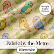 Cute Tropical Parrot Cartoon Animal Pattern Charming  Decor  Digital Print Material by the Metre UK Sewing Quilting Textile