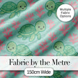 Cute Sea Turtle Coral Cartoon Animal Pattern Charming  Decor  Digital Print Material by the Metre UK Sewing Quilting Textile
