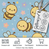 Cute Bee Flower Cartoon Animal Pattern Stylish Everyday  Lovely  Digital Print Material by the Metre UK Sewing Quilting Textile