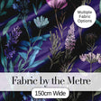 Elegant Tropical Floral Leaves Blue Background Seamless Pattern  Digital Print Material by the Metre UK Sewing Quilting Textile