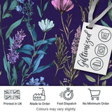 Elegant Tropical Floral Leaves Blue Background Seamless Pattern  Digital Print Material by the Metre UK Sewing Quilting Textile