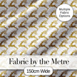 Gold Glitter Reindeer Christmas Seamless Pattern Cute Unique Gift  Digital Print Material by the Metre UK Sewing Quilting Textile
