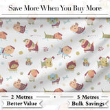 Cute Cartoon Dogs Playful Pet Seamless Pattern Perfect Gift for Her  Digital Print Material by the Metre UK Sewing Quilting Textile