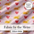 Playful Corgi Dogs Heart Seamless Pattern Perfect Gift for Her  Digital Print Material by the Metre UK Sewing Quilting Textile