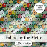 Cute Cartoon Dogs Crowd Multicolour Seamless Pattern Lovely  Digital Print Material by the Metre UK Sewing Quilting Textile