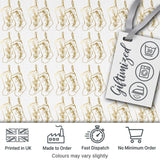 Gold Christmas Stockings Outline Seamless Pattern Cute Unique Gift  Digital Print Material by the Metre UK Sewing Quilting Textile