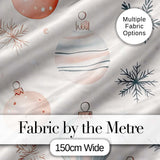 Minimal Pastel Christmas Baubles Seamless Pattern Cute Unique Gift  Digital Print Material by the Metre UK Sewing Quilting Textile