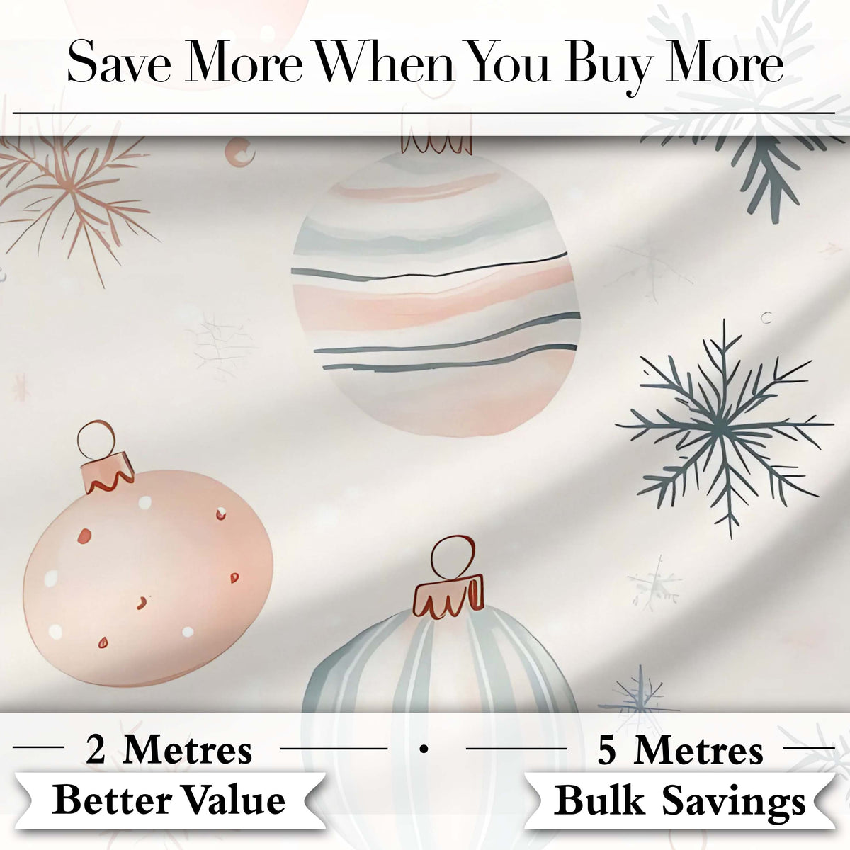 Minimal Pastel Christmas Baubles Seamless Pattern Cute Unique Gift  Digital Print Material by the Metre UK Sewing Quilting Textile