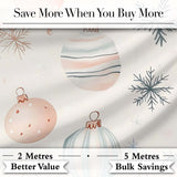 Minimal Pastel Christmas Baubles Seamless Pattern Cute Unique Gift  Digital Print Material by the Metre UK Sewing Quilting Textile