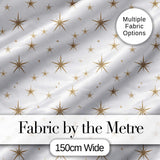 Gold Starburst Minimal Seamless Pattern Thoughtful Gift Idea Lovely  Digital Print Material by the Metre UK Sewing Quilting Textile