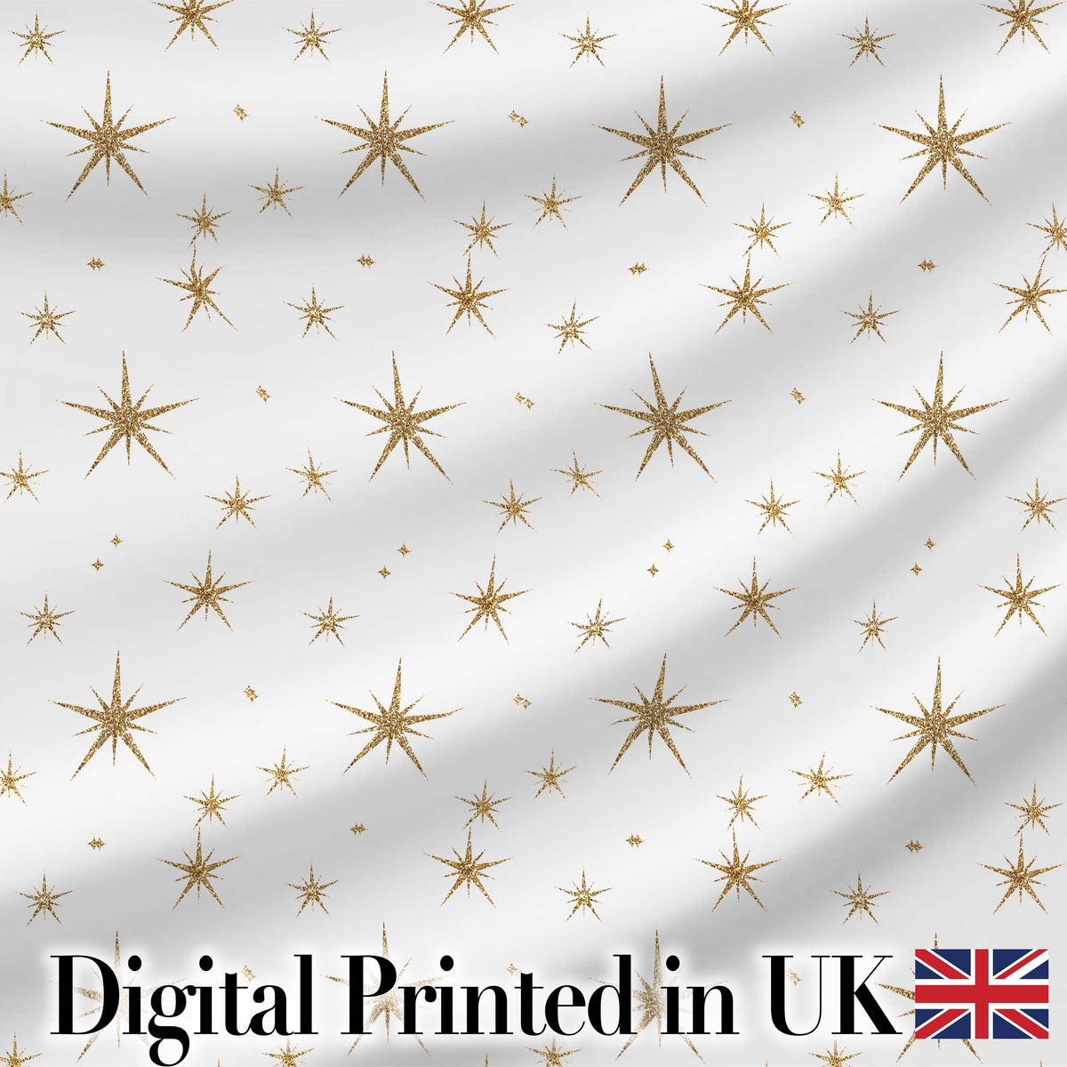 Gold Starburst Minimal Seamless Pattern Thoughtful Gift Idea Lovely  Digital Print Material by the Metre UK Sewing Quilting Textile