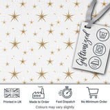 Gold Starburst Minimal Seamless Pattern Thoughtful Gift Idea Lovely  Digital Print Material by the Metre UK Sewing Quilting Textile