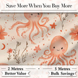 Kawaii Octopus Ocean Seamless Pattern Perfect Gift for Her Lovely  Digital Print Material by the Metre UK Sewing Quilting Textile