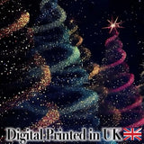 Abstract Christmas Tree Lights Seamless Pattern Stylish Everyday   Digital Print Material by the Metre UK Sewing Quilting Textile