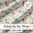 Pastel Floral Spring Pattern Cream Background Seamless Lovely  Digital Print Material by the Metre UK Sewing Quilting Textile