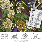 Botanical Floral Garden Illustration Vintage Style Seamless Pattern  Digital Print Material by the Metre UK Sewing Quilting Textile