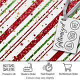 Red Green Glitter Stripe Christmas Pattern Festive Seamless Design  Digital Print Material by the Metre UK Sewing Quilting Textile
